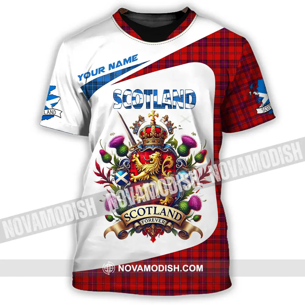 Unisex Shirt - Custom Text Shirt Scotland Shirt T-Shirt / S T-shirt
