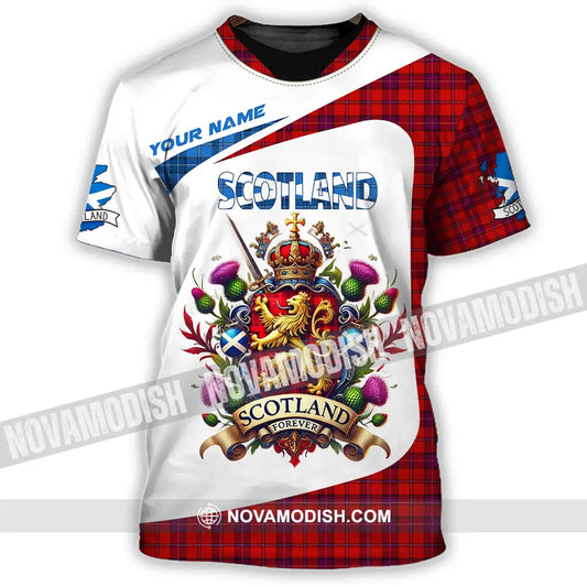 Unisex Shirt - Custom Text Shirt Scotland Shirt T-Shirt / S T-shirt