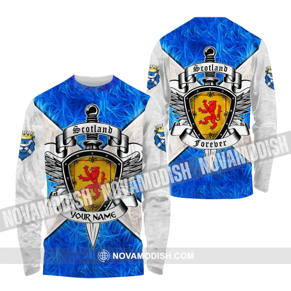 Unisex Shirt - Custom Text Shirt Scottish Shirt Long Sleeve Shirt / S T-shirt