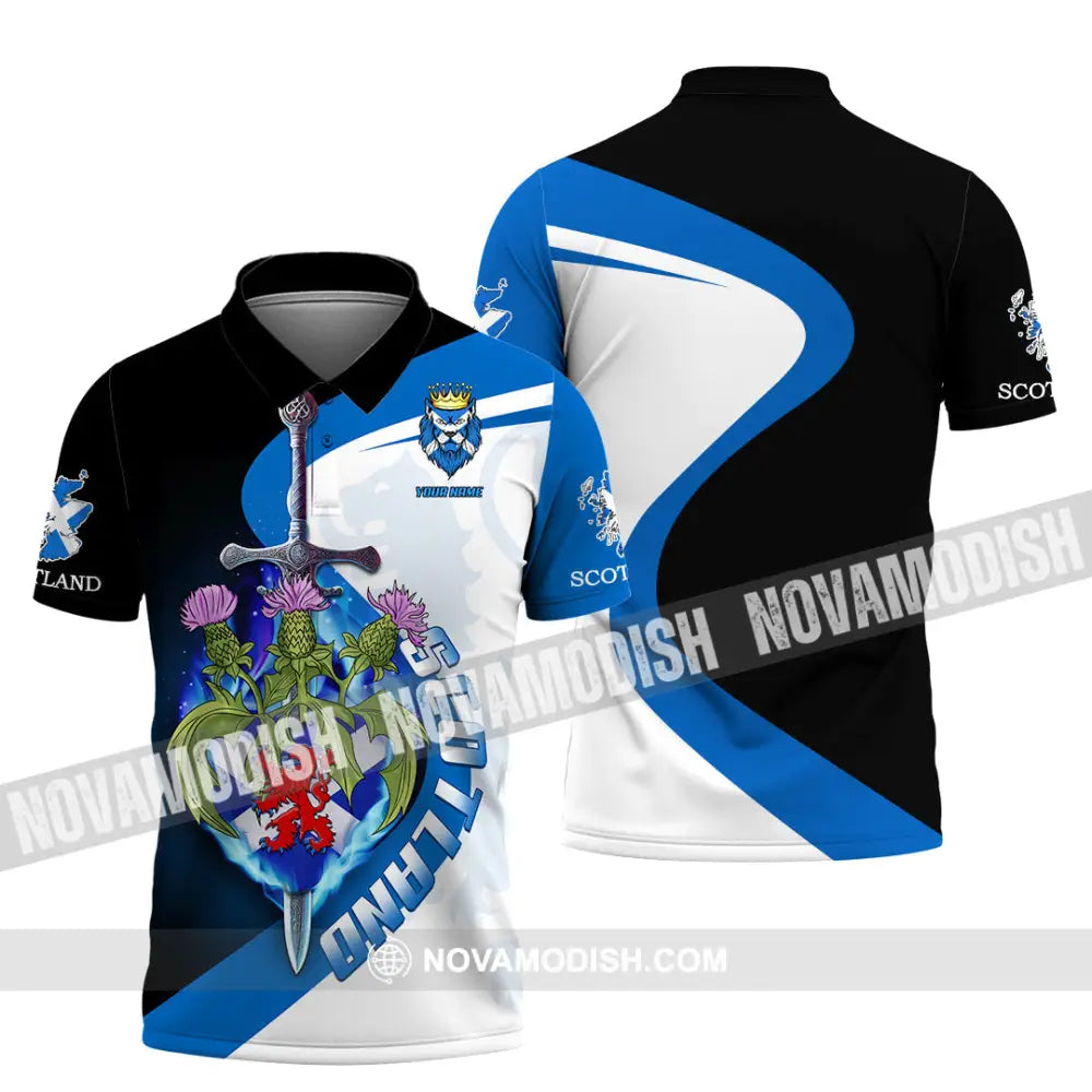 Unisex Shirt - Custom Text Shirt Scottish Shirt Polo Shirt / S T-shirt