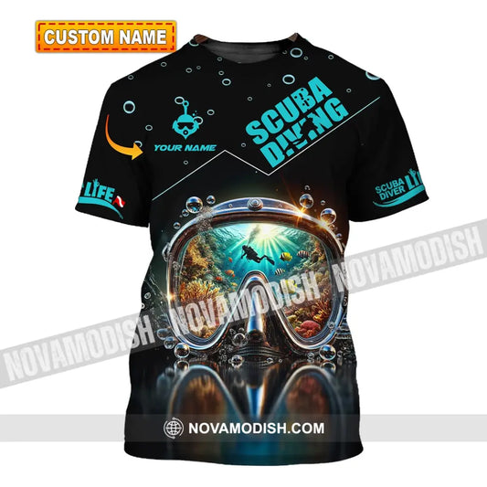 Unisex Shirt - Custom Text Scuba Diving T-Shirt
