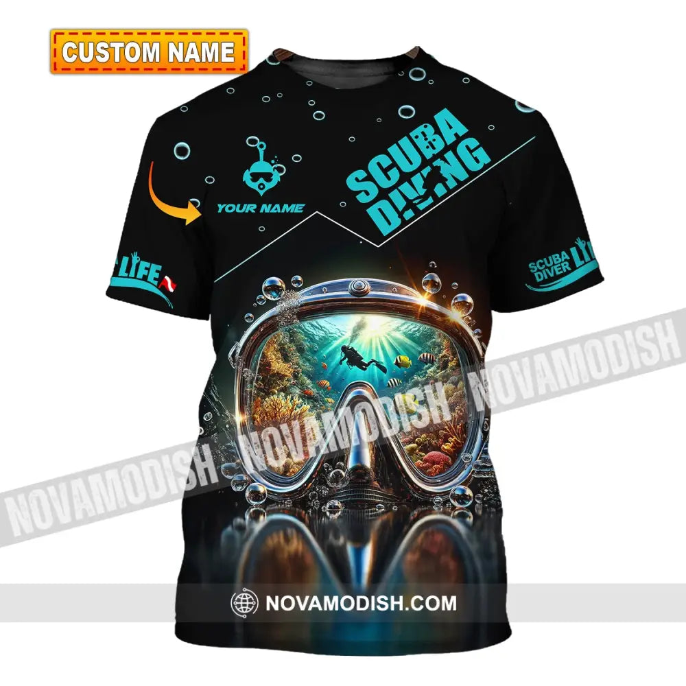 Unisex Shirt - Custom Text Scuba Diving T-Shirt