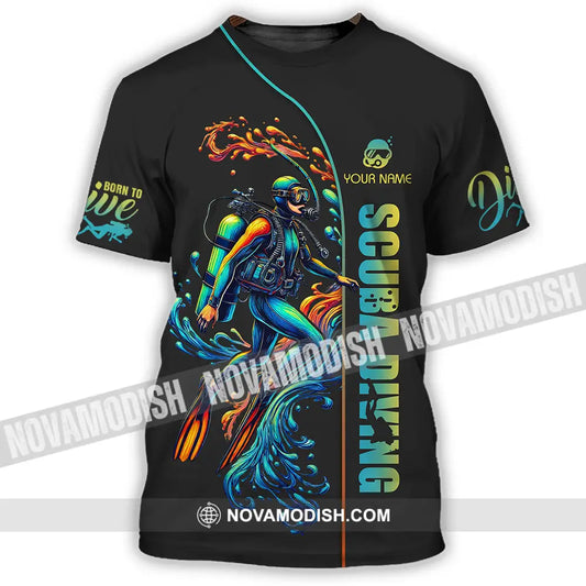 Unisex Shirt - Custom Text Shirt Scuba Diving T-Shirt / S T-shirt