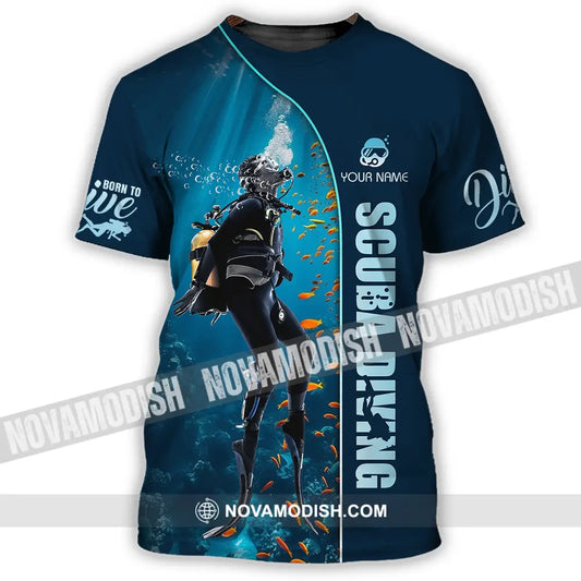Unisex Shirt - Custom Text Shirt Scuba Diving T-Shirt / S T-shirt