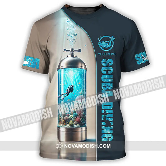 Unisex Shirt - Custom Text Shirt Scuba Diving T-Shirt / S T-shirt