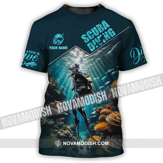 Unisex Shirt - Custom Text Shirt Scuba Diving T-Shirt / S T-shirt