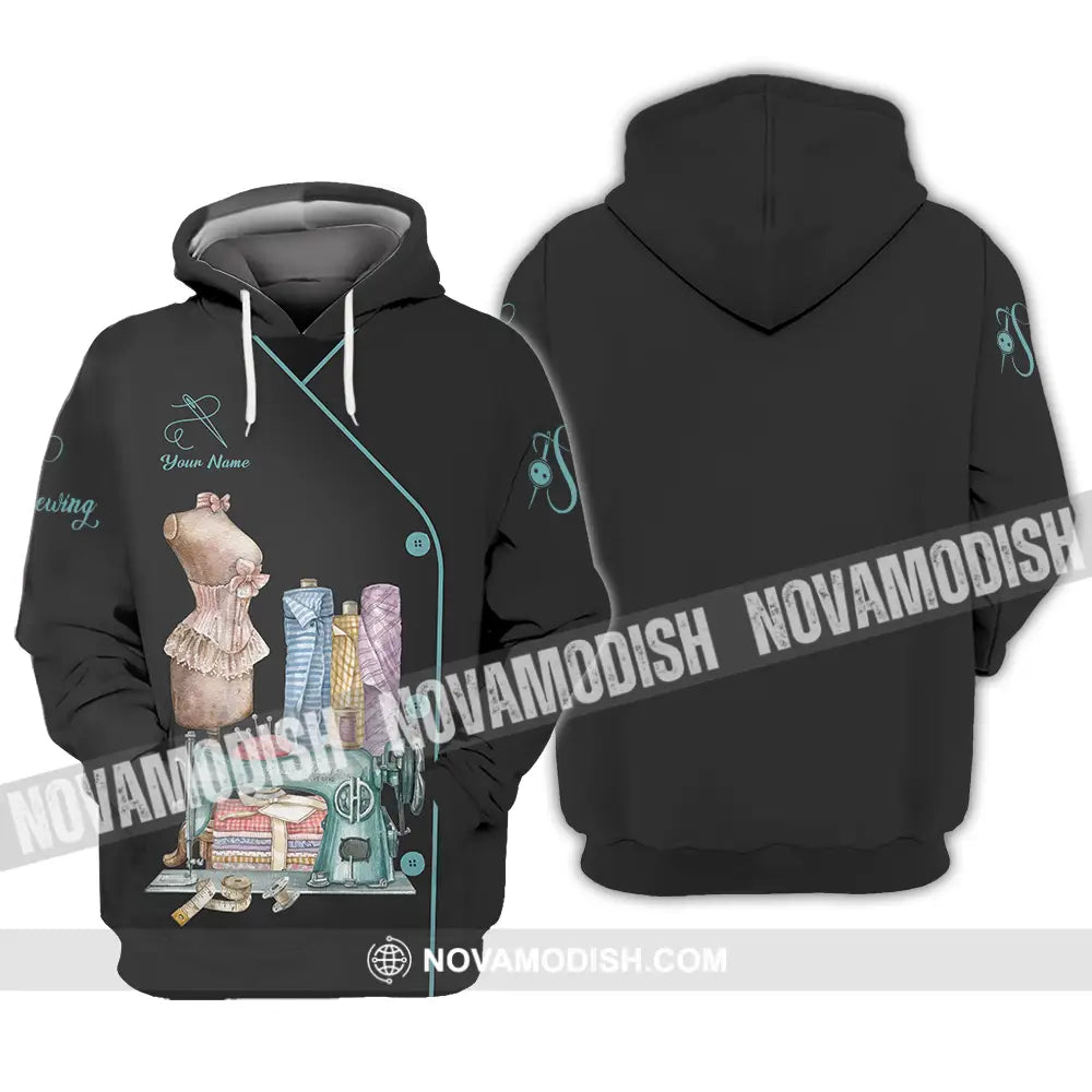Unisex Shirt - Custom Text Shirt Sewing Shirt Hoodie / S T-shirt