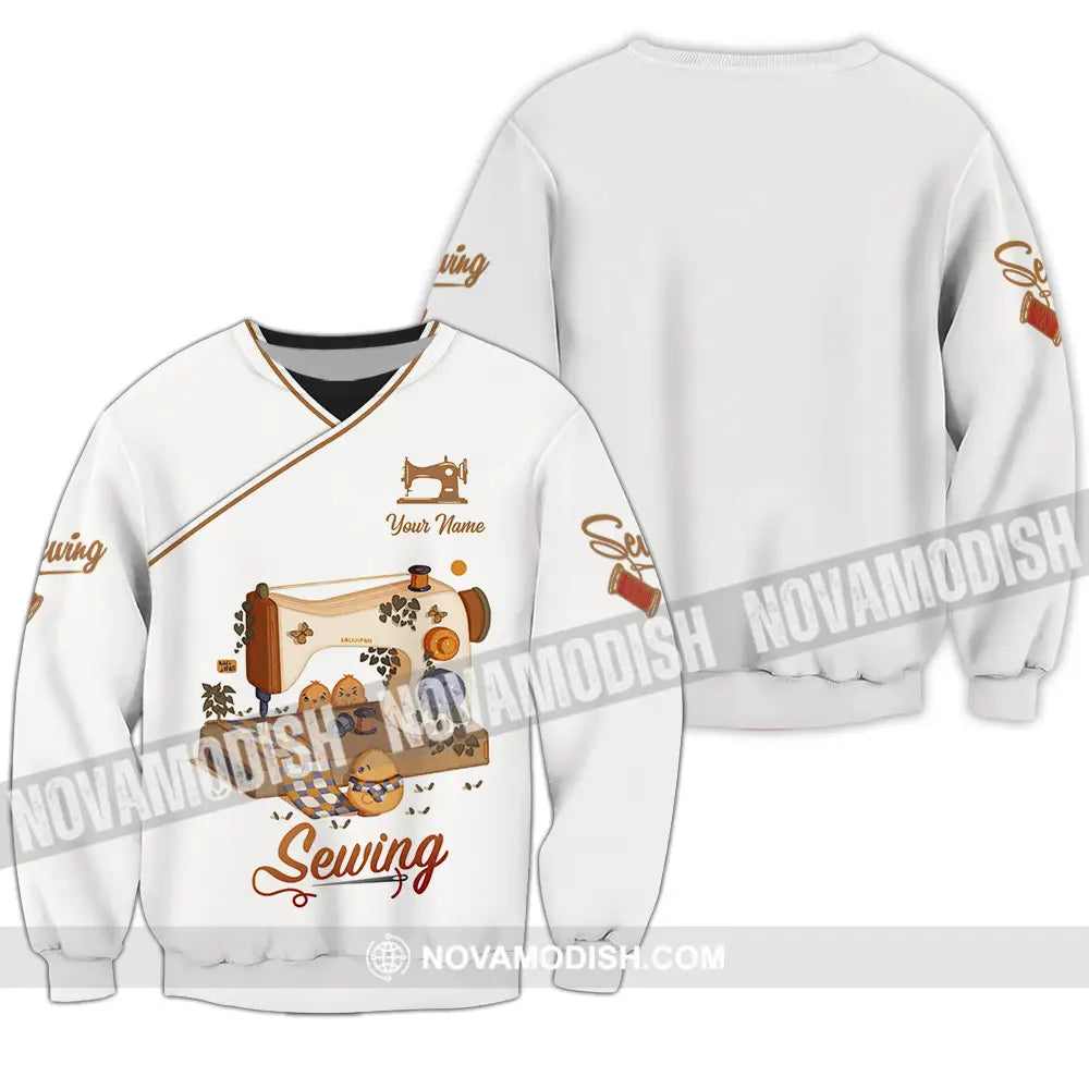 Unisex Shirt - Custom Text Shirt Sewing Shirt Long Sleeve / S T-shirt