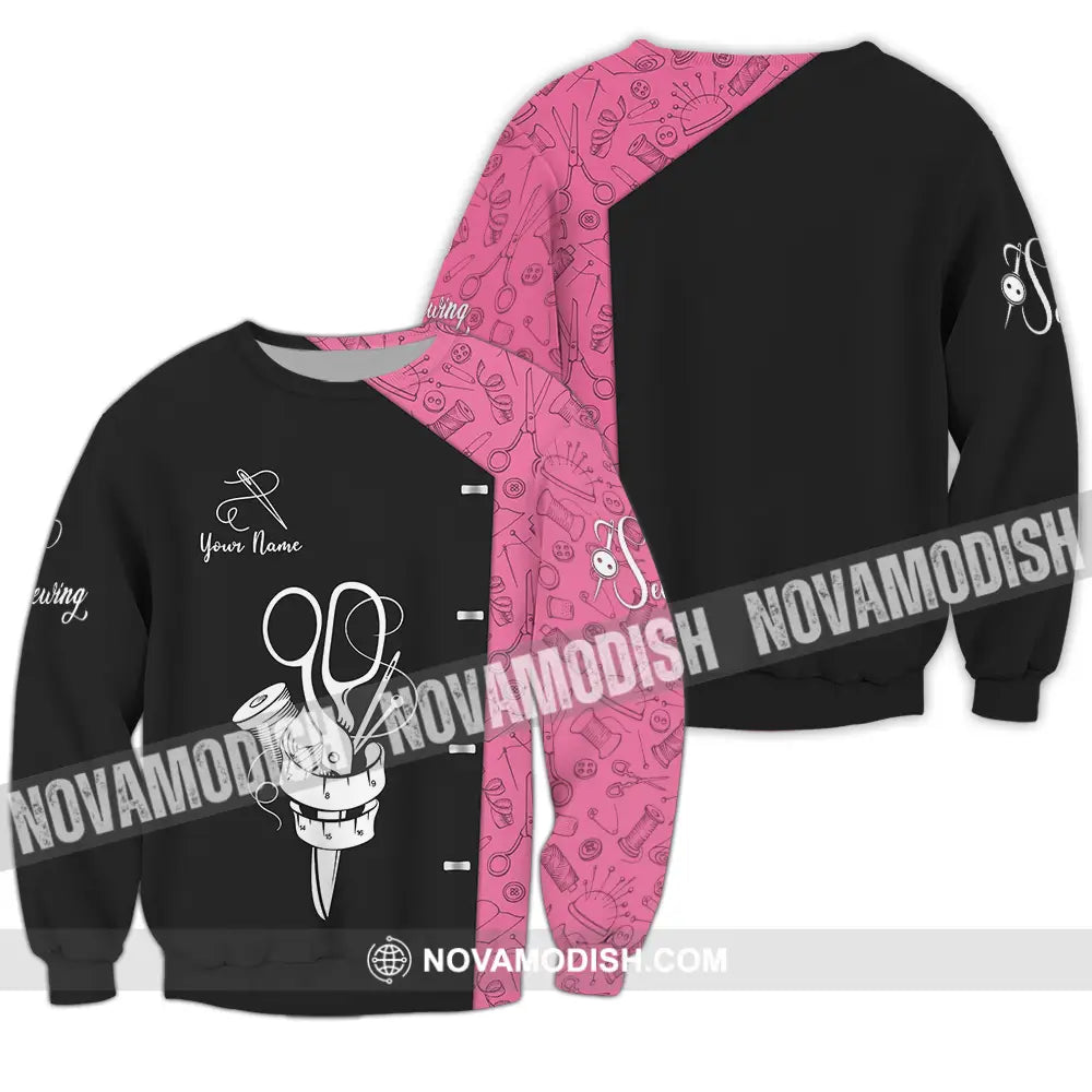 Unisex Shirt - Custom Text Shirt Sewing Shirt Long Sleeve / S T-shirt