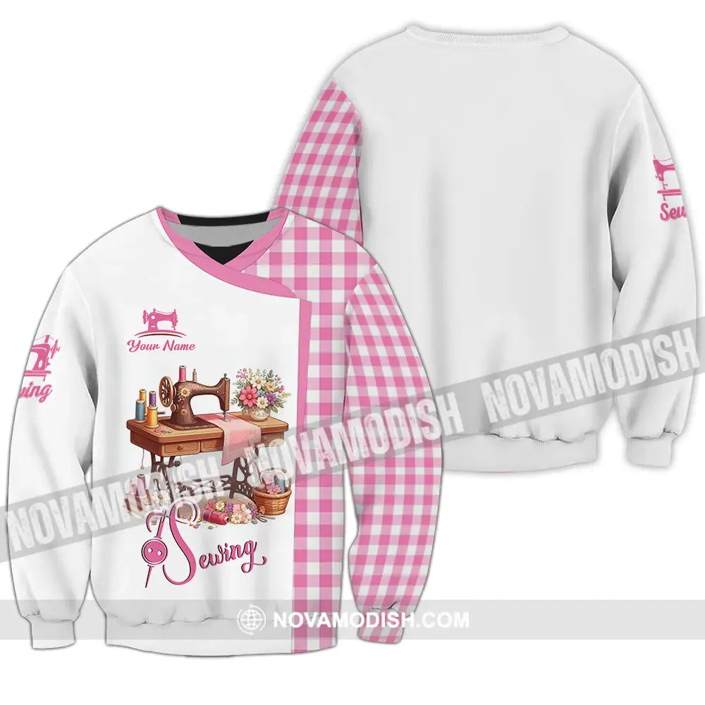 Unisex Shirt - Custom Text Shirt Sewing Shirt Long Sleeve / S T-shirt