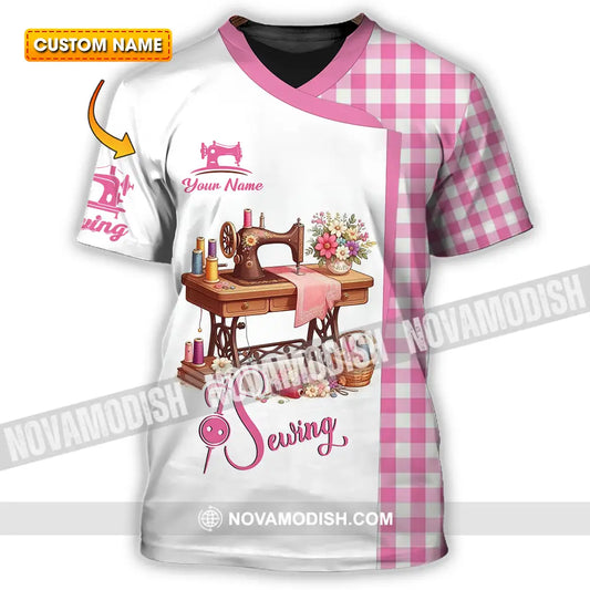 Unisex Shirt - Custom Text Shirt Sewing Shirt T-shirt