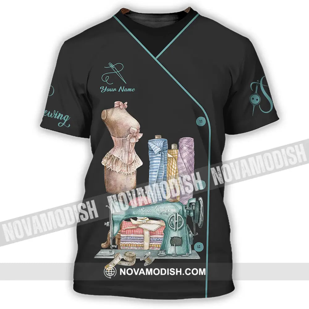 Unisex Shirt - Custom Text Shirt Sewing Shirt T-Shirt / S T-shirt