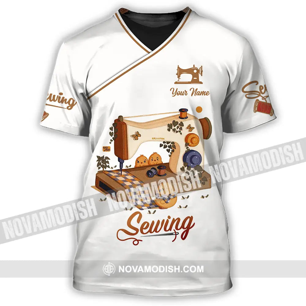 Unisex Shirt - Custom Text Shirt Sewing Shirt T-Shirt / S T-shirt