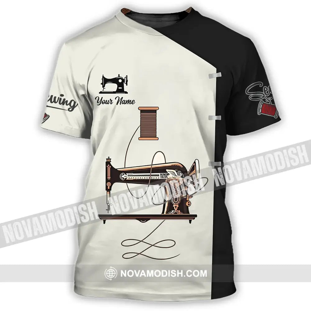 Unisex Shirt - Custom Text Shirt Sewing Shirt T-Shirt / S T-shirt