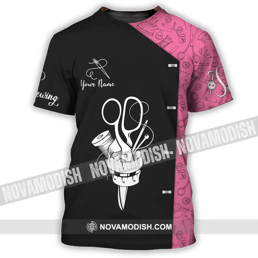 Unisex Shirt - Custom Text Shirt Sewing Shirt T-Shirt / S T-shirt