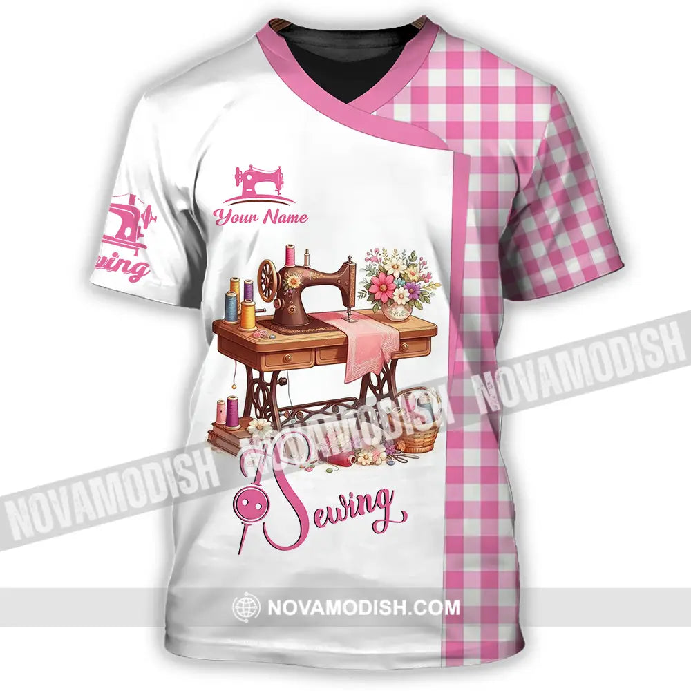 Unisex Shirt - Custom Text Shirt Sewing Shirt T-Shirt / S T-shirt