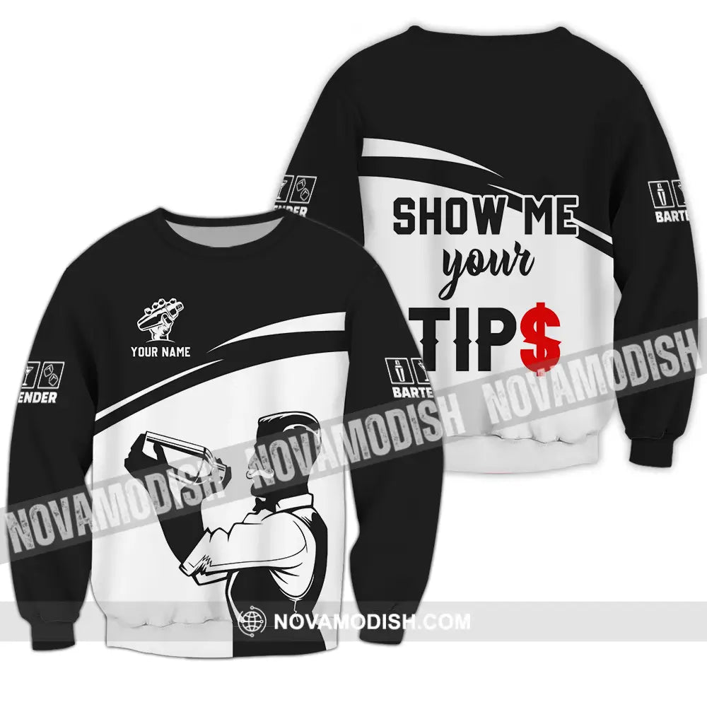 Unisex Shirt - Custom Text Shirt Show Me Your Tips Shirt Long Sleeve / S T-shirt