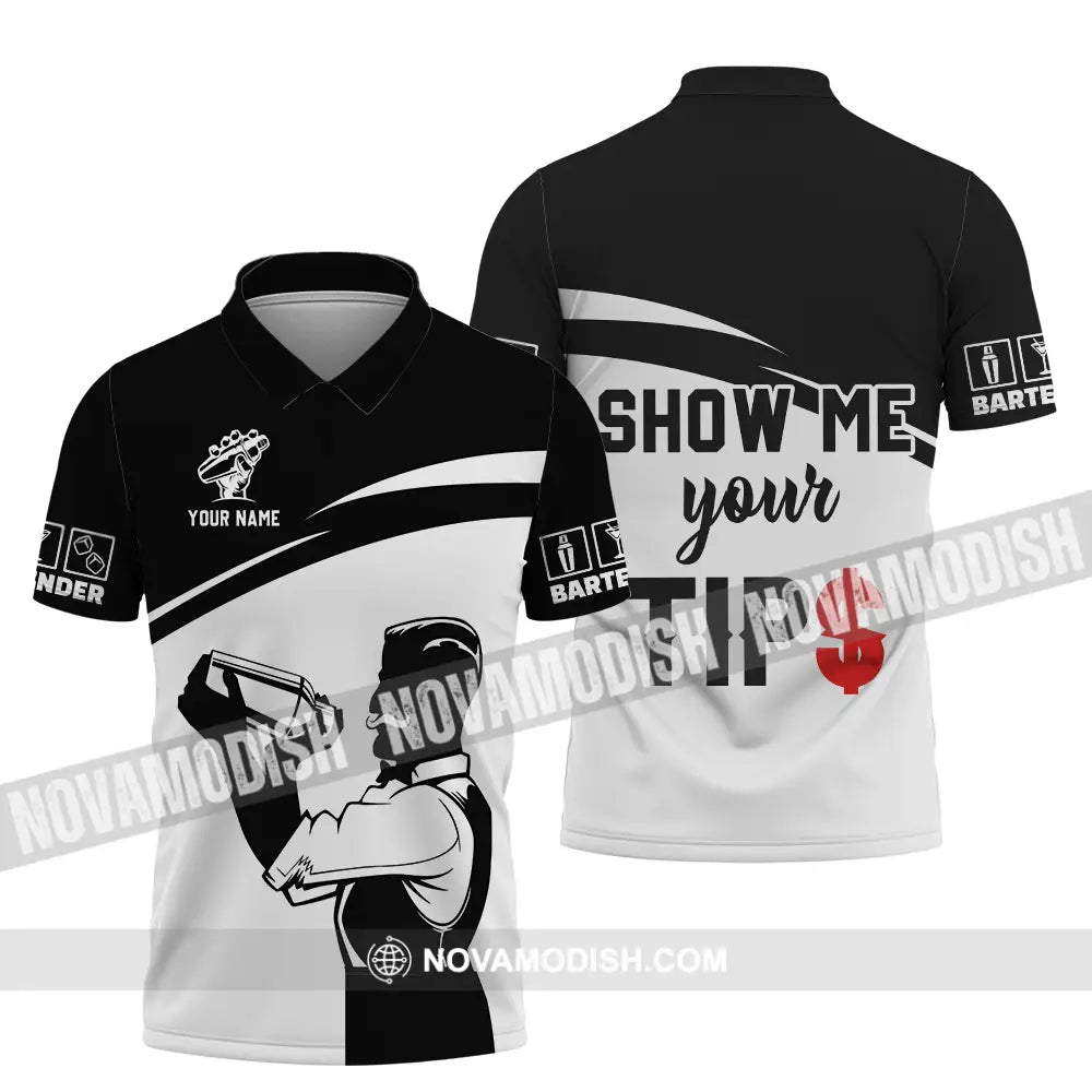 Unisex Shirt - Custom Text Shirt Show Me Your Tips Shirt Polo Shirt / S T-shirt