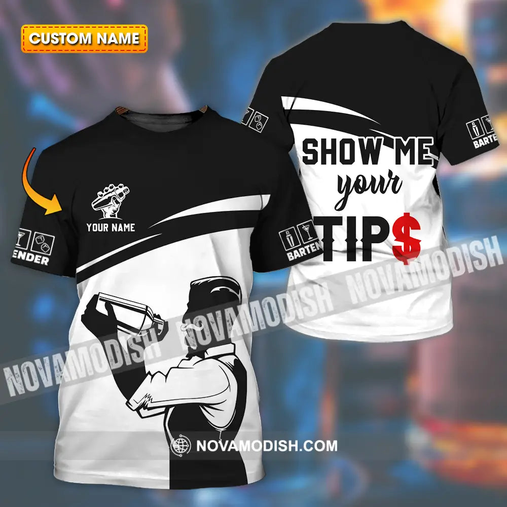 Unisex Shirt - Custom Text Shirt Show Me Your Tips Shirt T-shirt