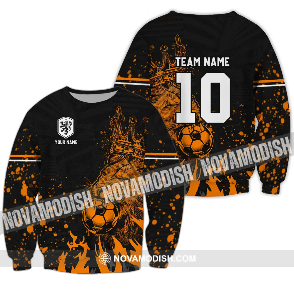 Unisex Shirt - Custom Text Shirt Soccer Shirt Long Sleeve / S T-shirt