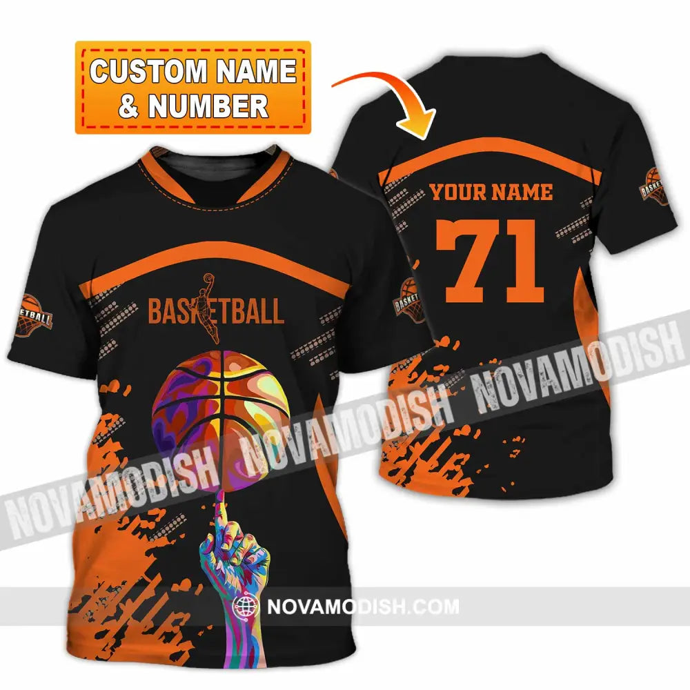 Unisex Shirt - Custom Text Sport Basketball T-Shirt