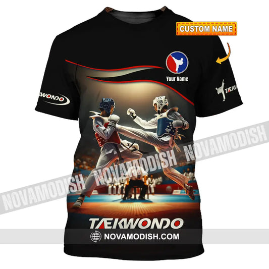 Unisex Shirt - Custom Text Shirt Taekwondo Shirt T-shirt