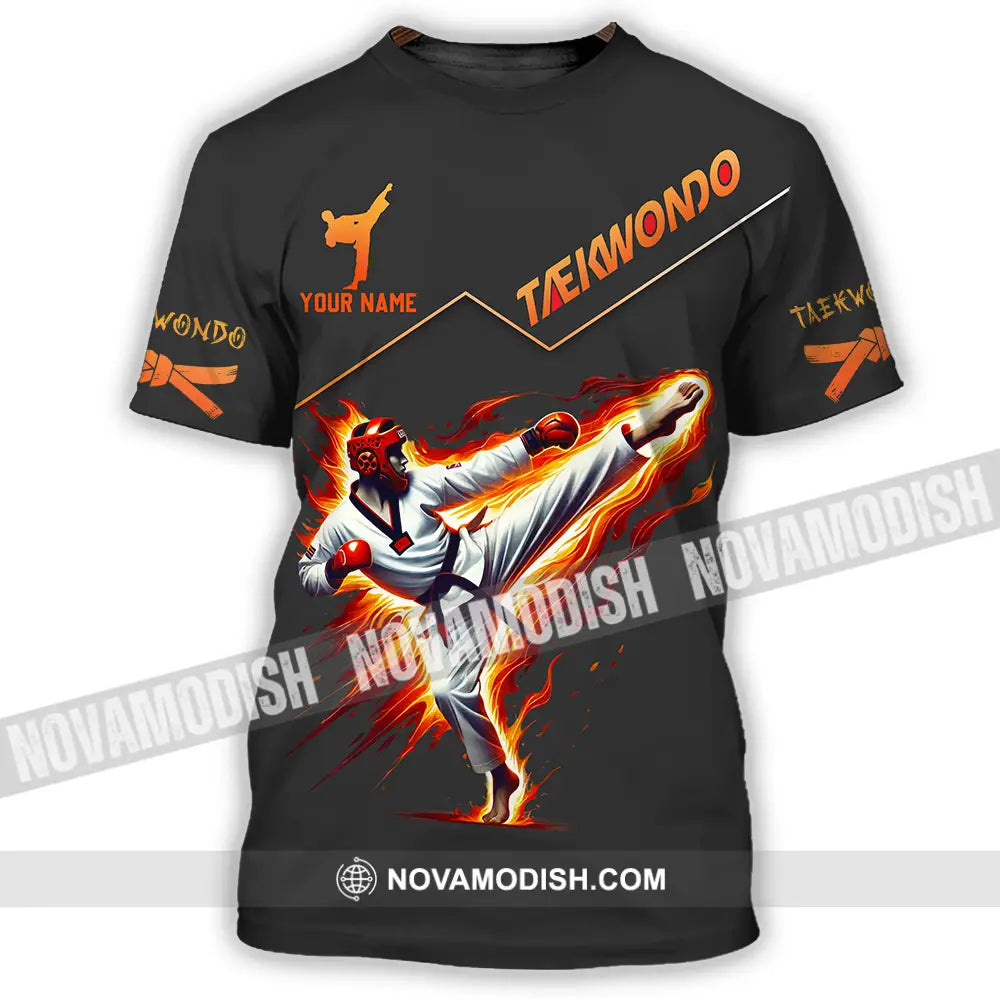 Unisex Shirt - Custom Text Shirt Taekwondo T-Shirt / S T-shirt