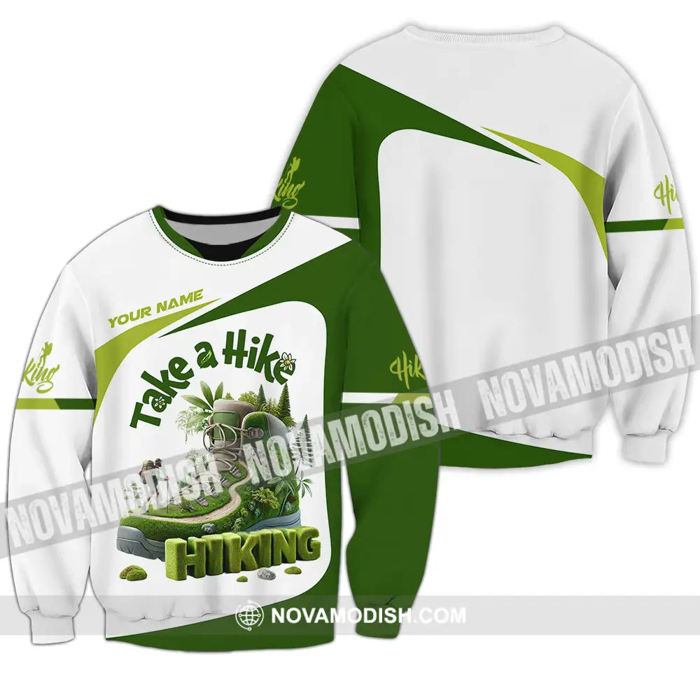 Unisex Shirt - Custom Text Shirt Take A Hike Long Sleeve / S T-shirt