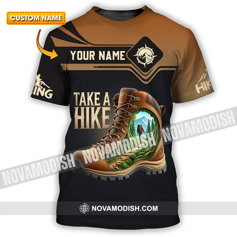 Unisex Shirt - Custom Text Shirt Take A Hike T-shirt