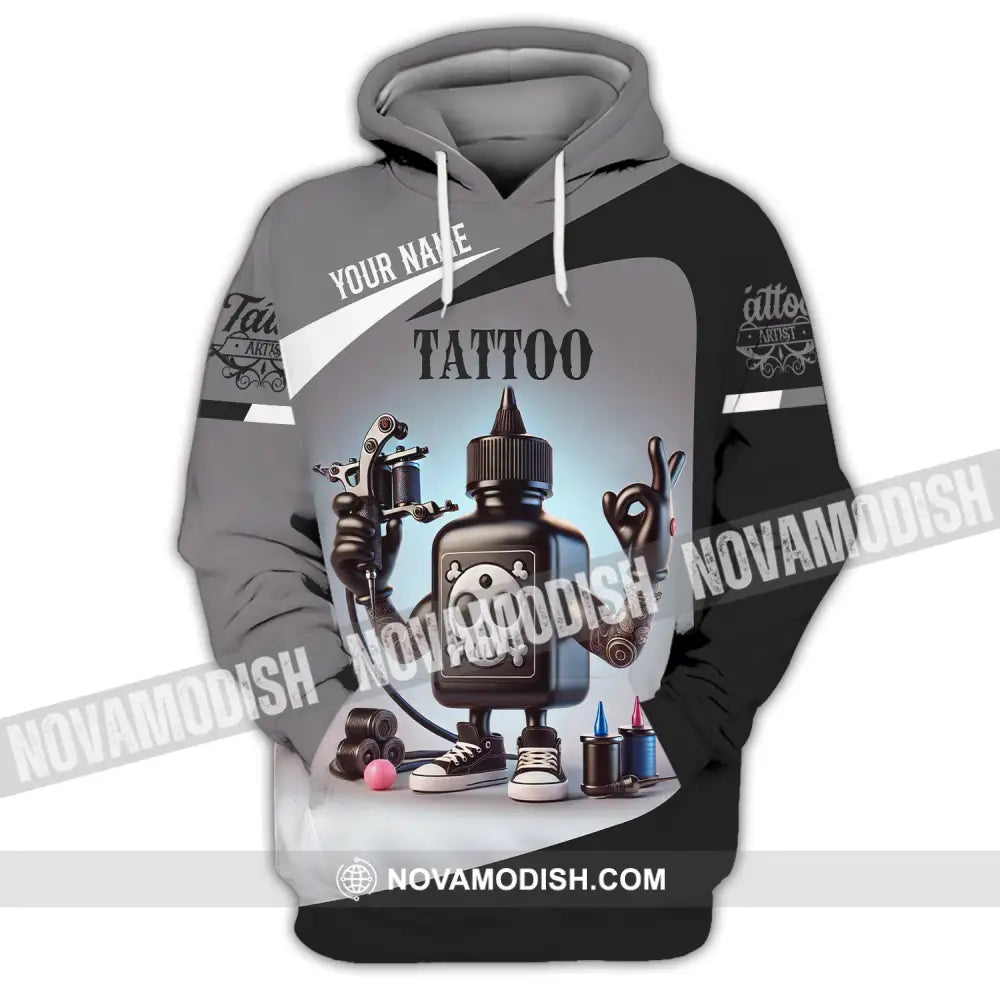 Unisex Shirt - Custom Text Tattoo Hoodie / S T-Shirt