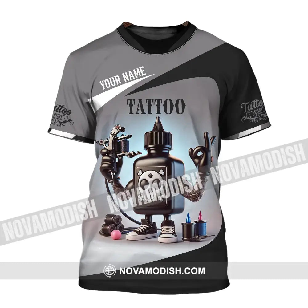 Unisex Shirt - Custom Text Tattoo T-Shirt / S T-Shirt