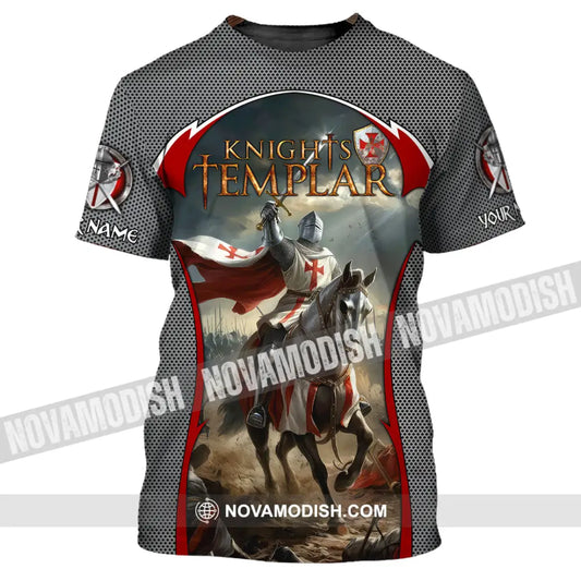 Unisex Shirt - Custom Text Shirt Templar Knight England Shirt T-Shirt / S T-shirt