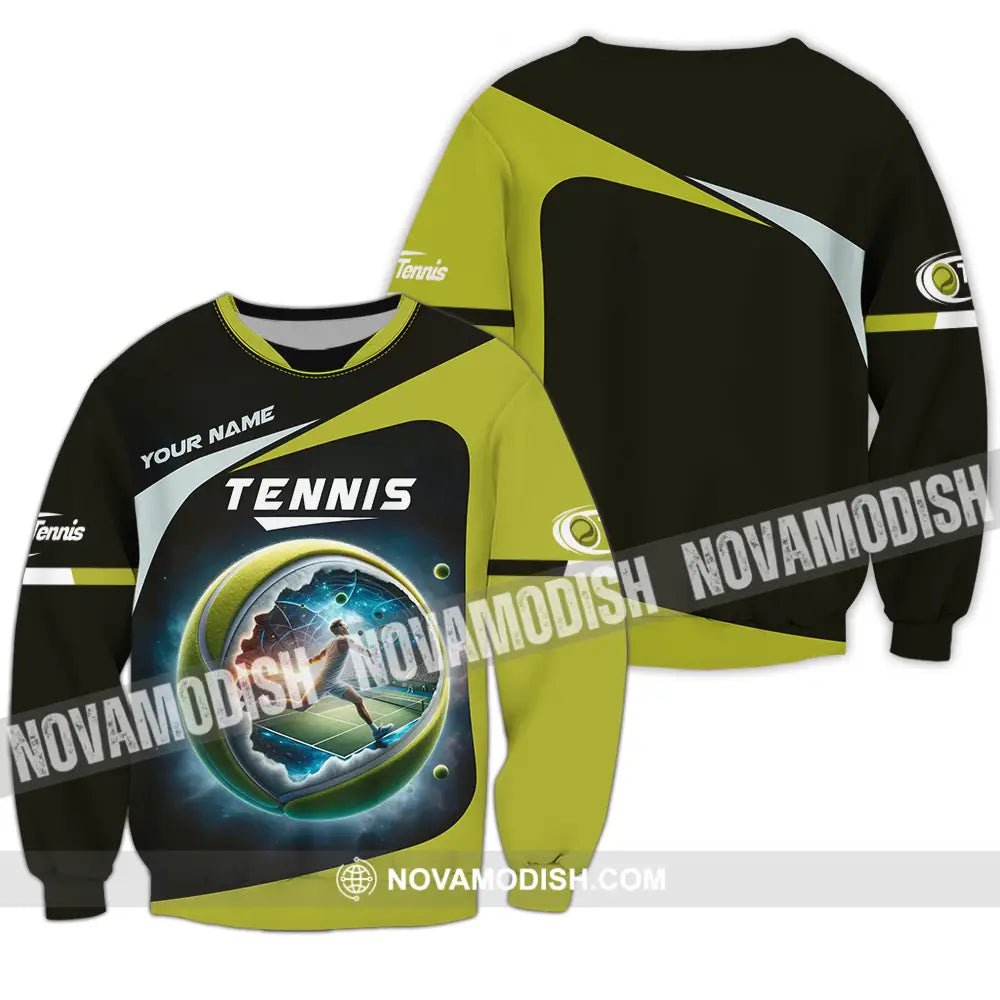 Unisex Shirt - Custom Text Shirt Tennis Shirt Long Sleeve / S T-shirt