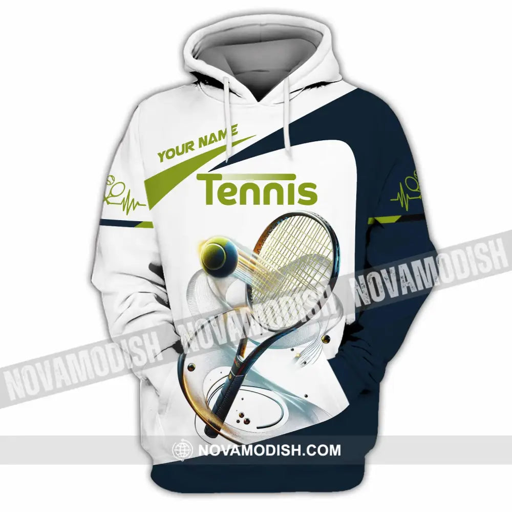Unisex Shirt - Custom Text Tennis Player Hoodie / S T-Shirt