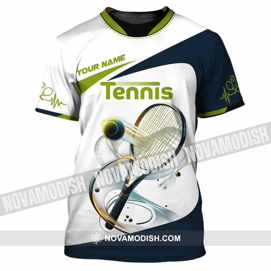 Unisex Shirt - Custom Text Tennis Player T-Shirt / S T-Shirt
