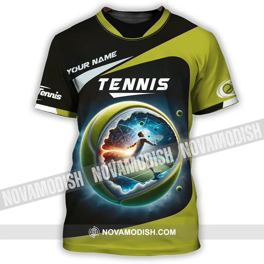 Unisex Shirt - Custom Text Shirt Tennis Shirt T-Shirt / S T-shirt