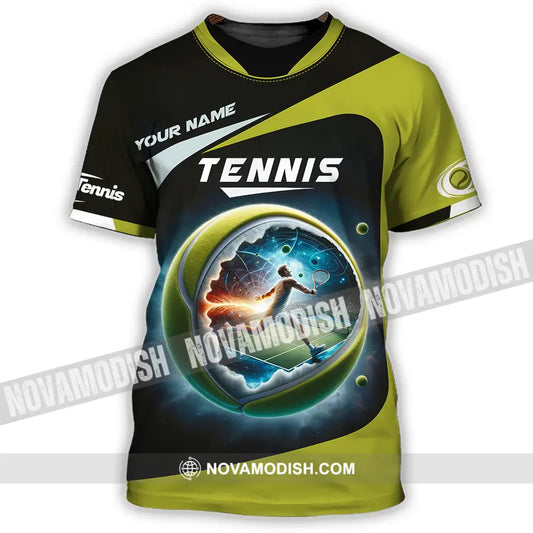 Unisex Shirt - Custom Text Shirt Tennis Shirt T-Shirt / S T-shirt