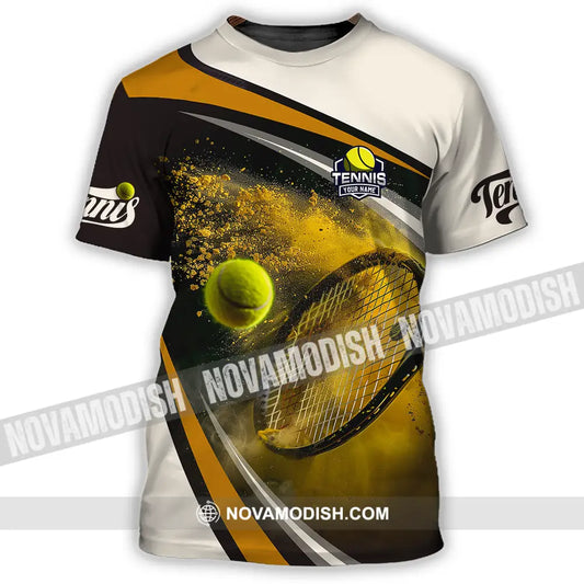 Unisex Shirt - Custom Text Shirt Tennis T-Shirt / S T-shirt