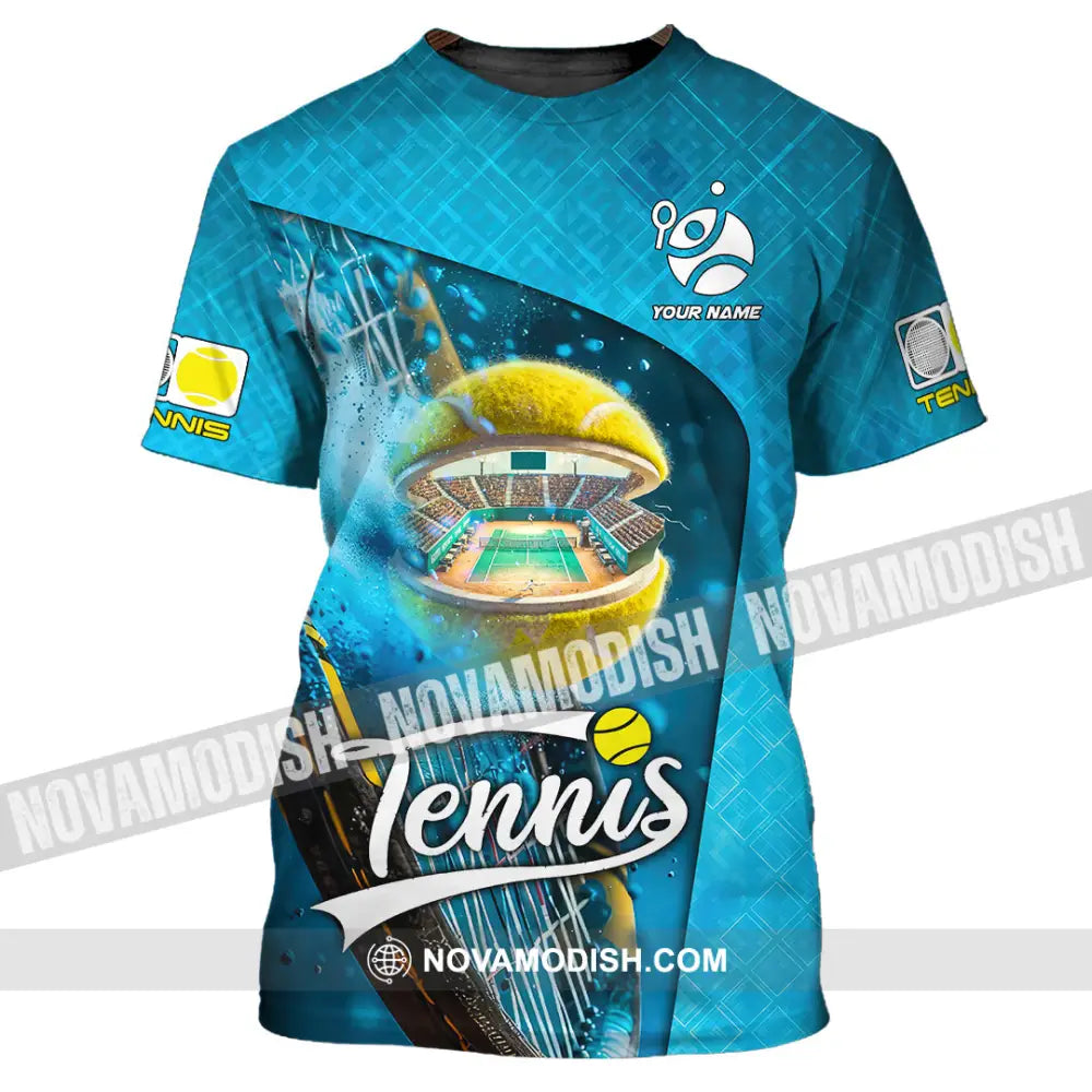 Unisex Shirt - Custom Text Shirt Tennis Shirt T-Shirt / S T-shirt