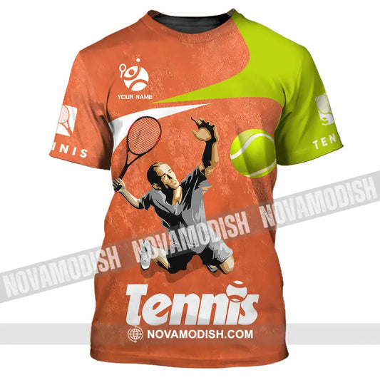 Unisex Shirt - Custom Text Shirt Tennis T-Shirt / S T-shirt