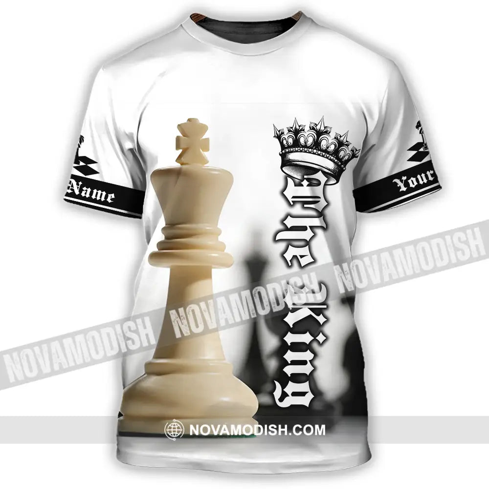Unisex Shirt - Custom Text Shirt The King Chess T-Shirt / S T-shirt