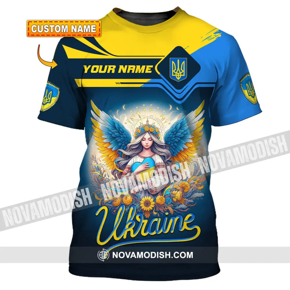 Unisex Shirt - Custom Text Shirt Ukraine Shirt - T-shirt