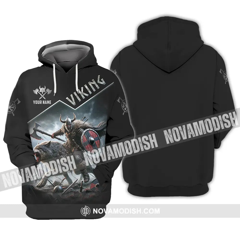 Unisex Shirt - Custom Text Shirt Viking Hoodie / S T-shirt