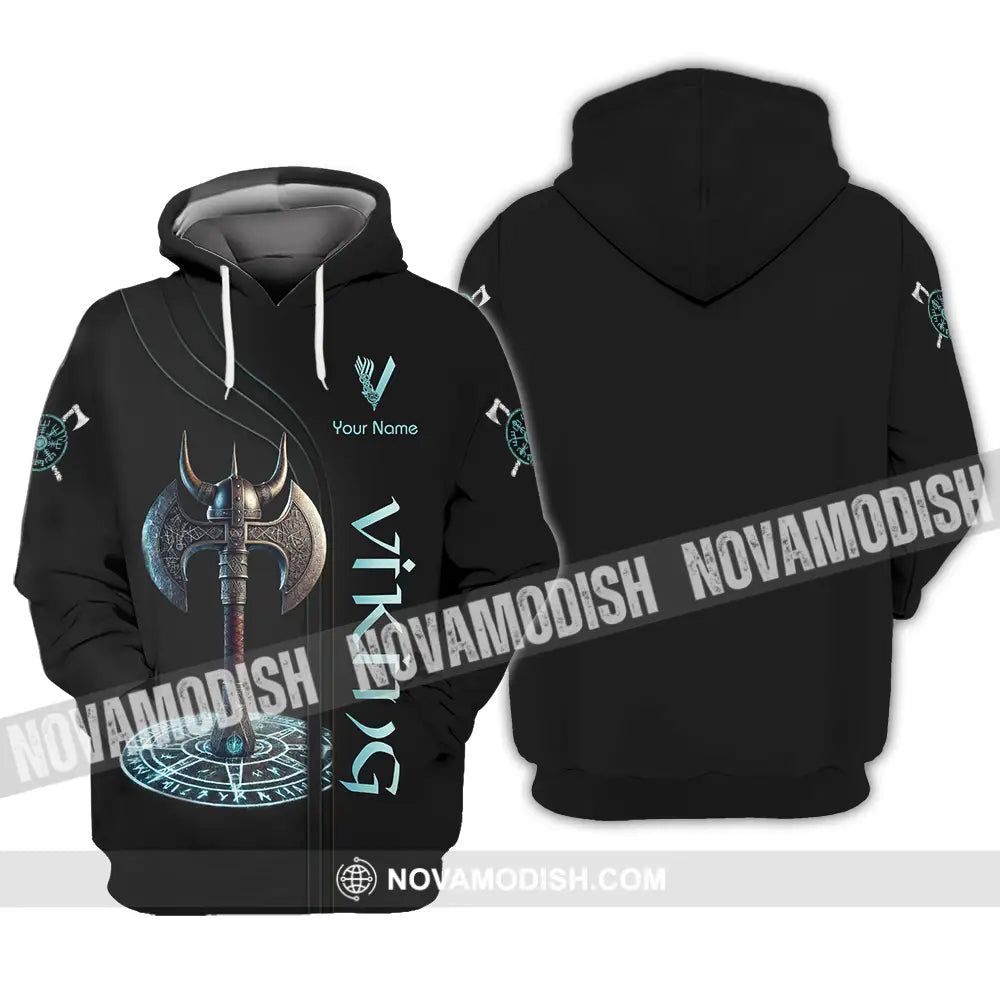 Unisex Shirt - Custom Text Viking Hoodie / S T-Shirt