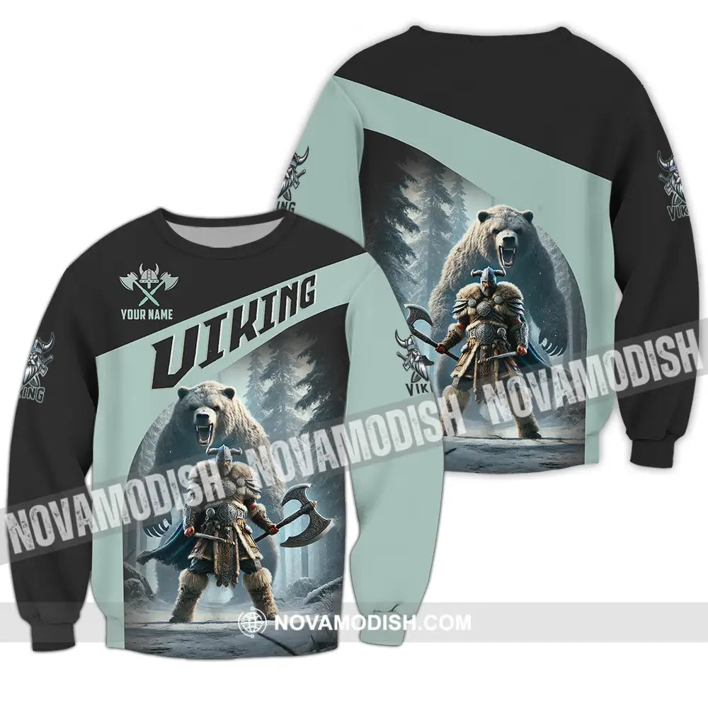 Unisex Shirt - Custom Text Shirt Viking Long Sleeve / S T-shirt