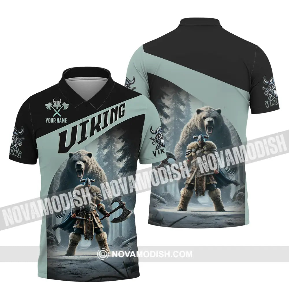 Unisex Shirt - Custom Text Shirt Viking Polo Shirt / S T-shirt
