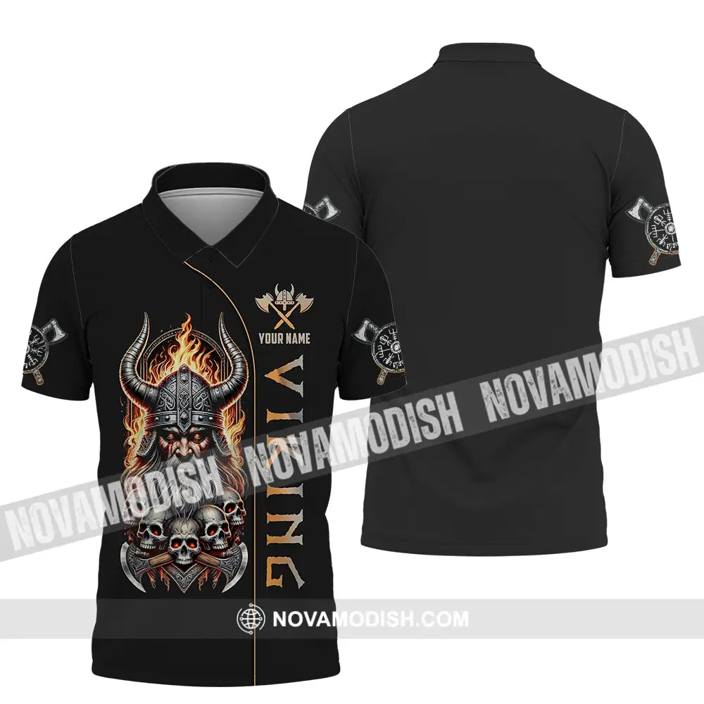 Unisex Shirt - Custom Text Shirt Viking Polo Shirt / S T-shirt