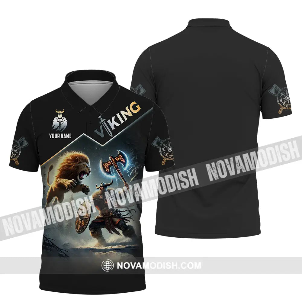 Unisex Shirt - Custom Text Shirt Viking Polo Shirt / S T-shirt
