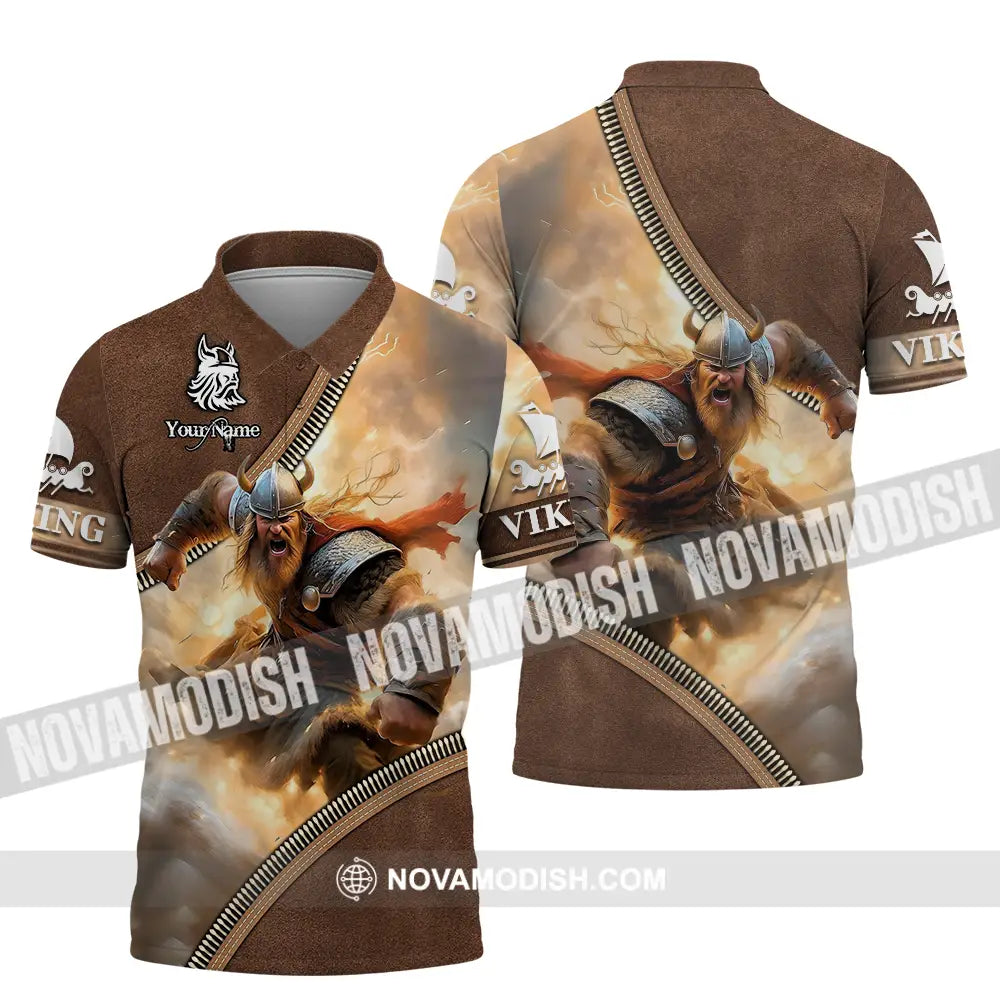 Unisex Shirt - Custom Text Shirt Viking Polo Shirt / S T-shirt
