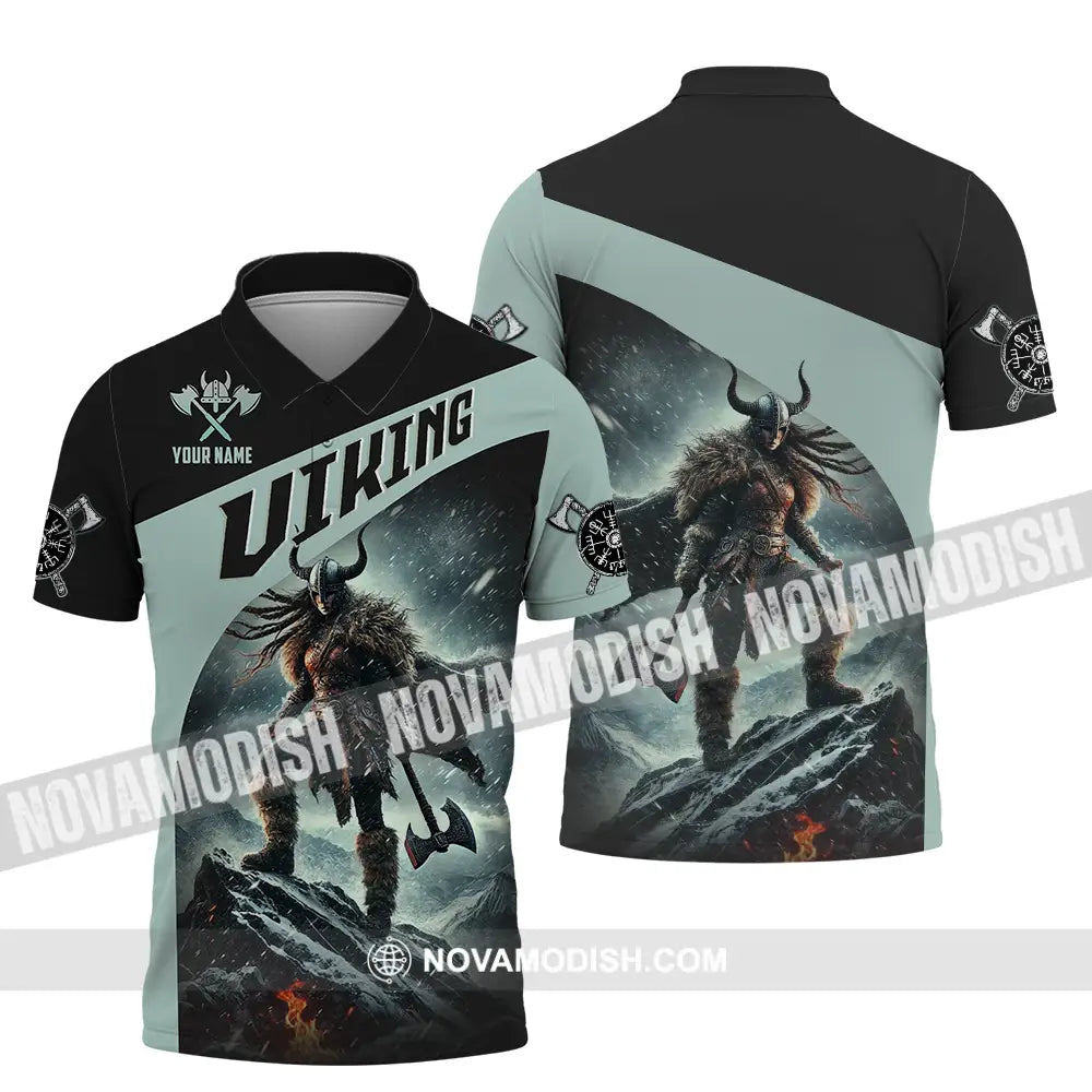 Unisex Shirt - Custom Text Shirt Viking Polo Shirt / S T-shirt